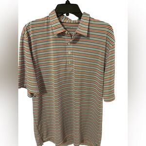 Johnnie-O golf shirt red white and blue Size XL short sleeve